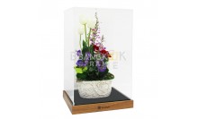 กล่องโมเดลโชว์สินค้า-กล่องใส่ของสะสม-ฐานไม้สักเเท้